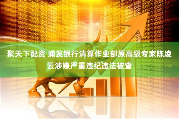 聚天下配资 浦发银行清算作业部原高级专家陈凌云涉嫌严重违纪违法被查