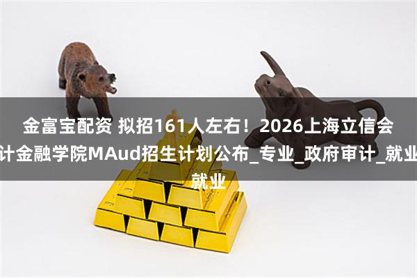 金富宝配资 拟招161人左右！2026上海立信会计金融学院MAud招生计划公布_专业_政府审计_就业
